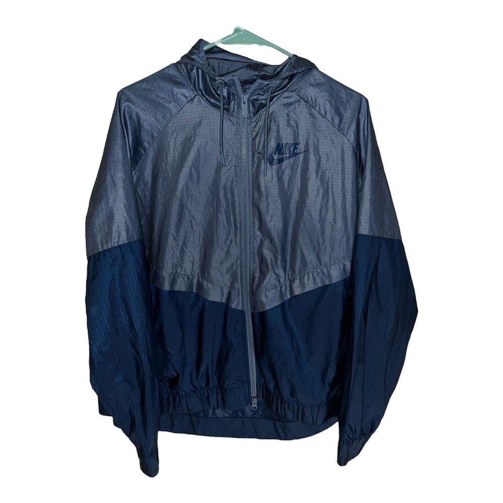 Nike Windbreaker Jacket Fog Blue Womens XL